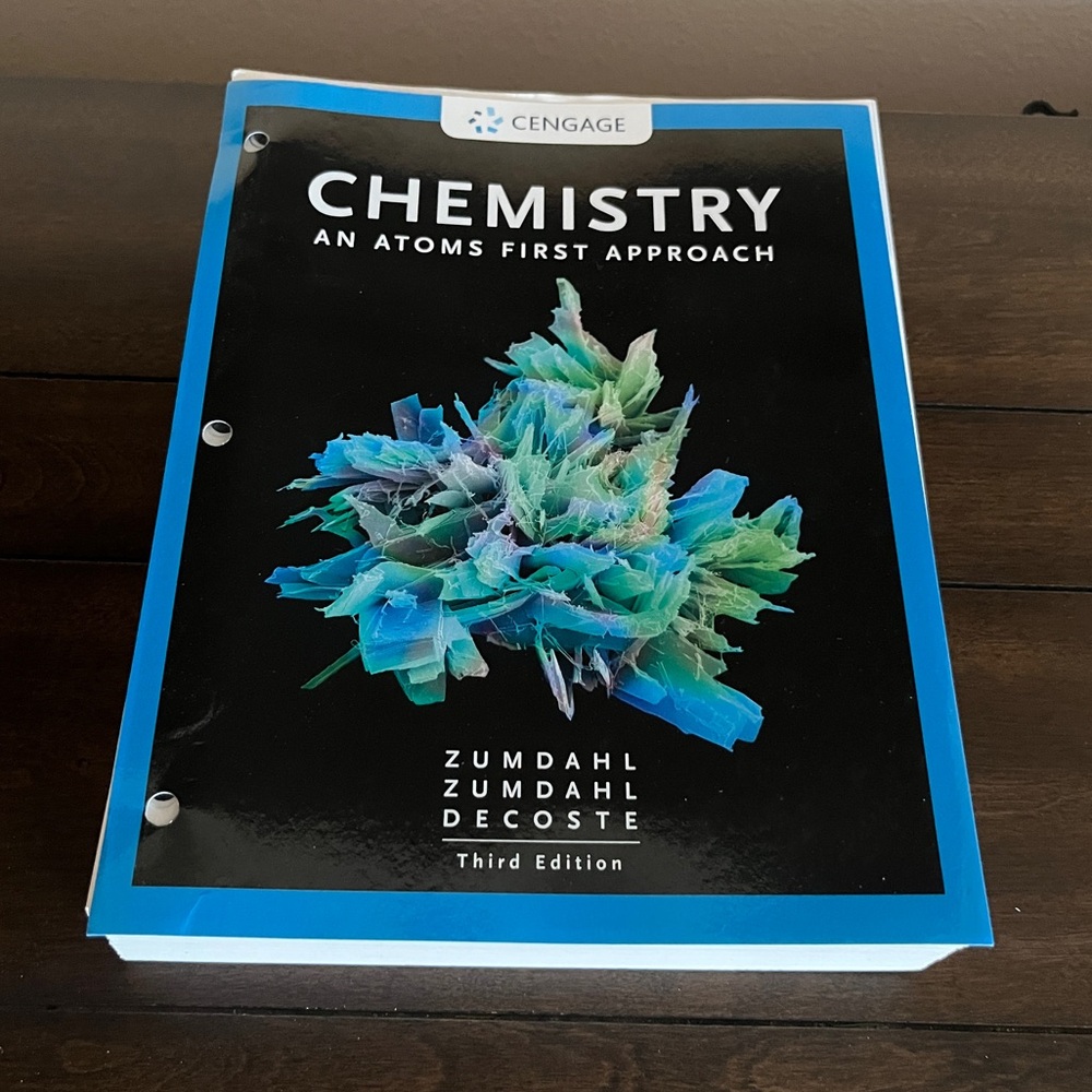 CHEMISTRY AN ATOMS FIRST APPROACH College Book